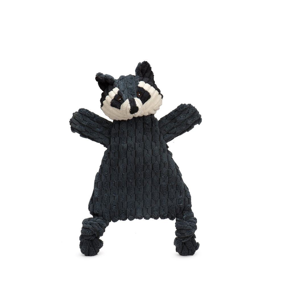 Reggie Raccoon HuggleFlatties™ Durable Plush Dog Toy