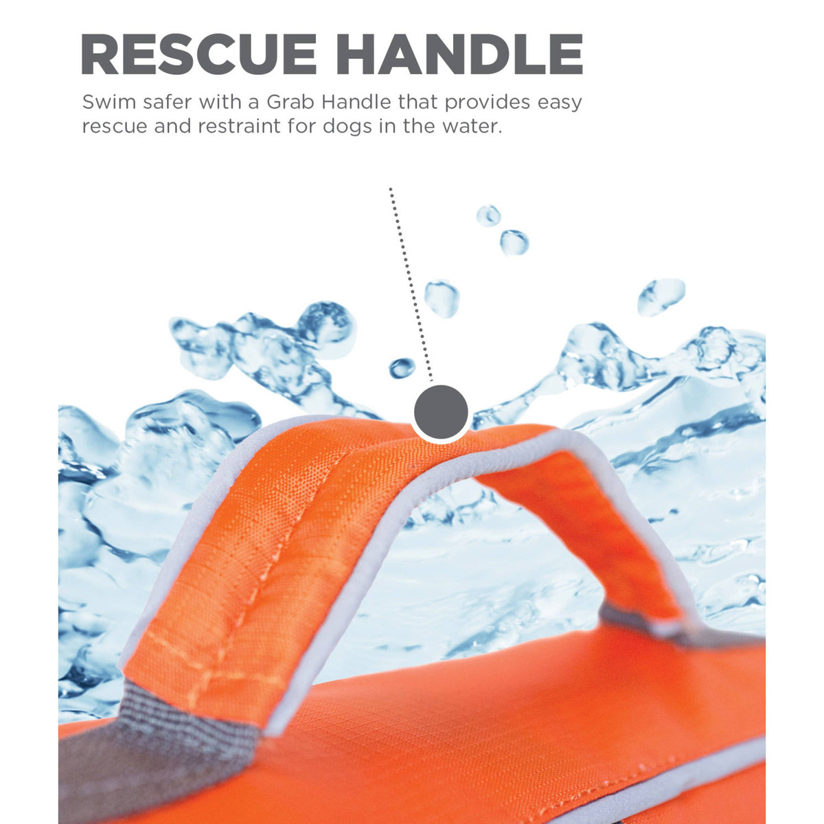 Outward Hound Granby Splash Dog Life Jacket Orange