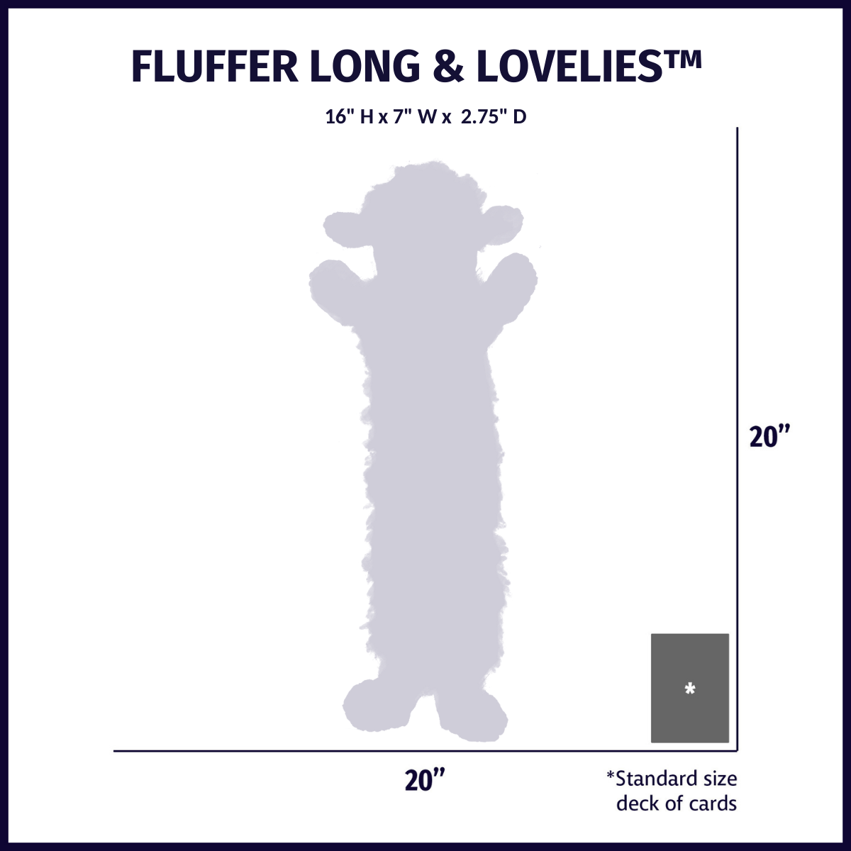 Penelope Pig Fluffer Long & Lovelie™ Durable Plush Dog Toy