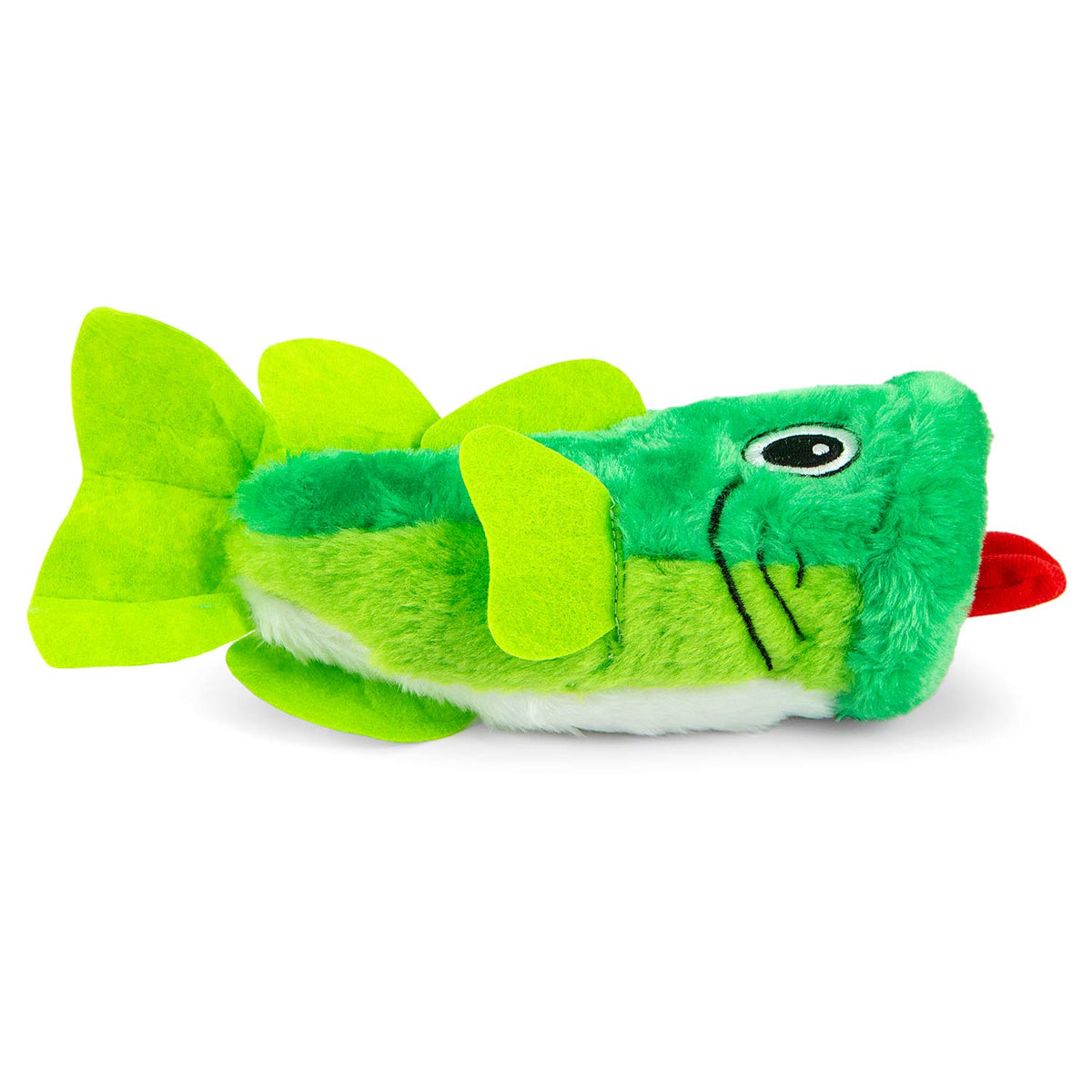 Jeffers Big Mouth Bass Plush Squeaker Dog Toy